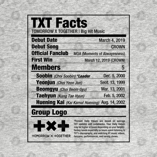 T X T Nutritional Facts 2 by skeletonvenus